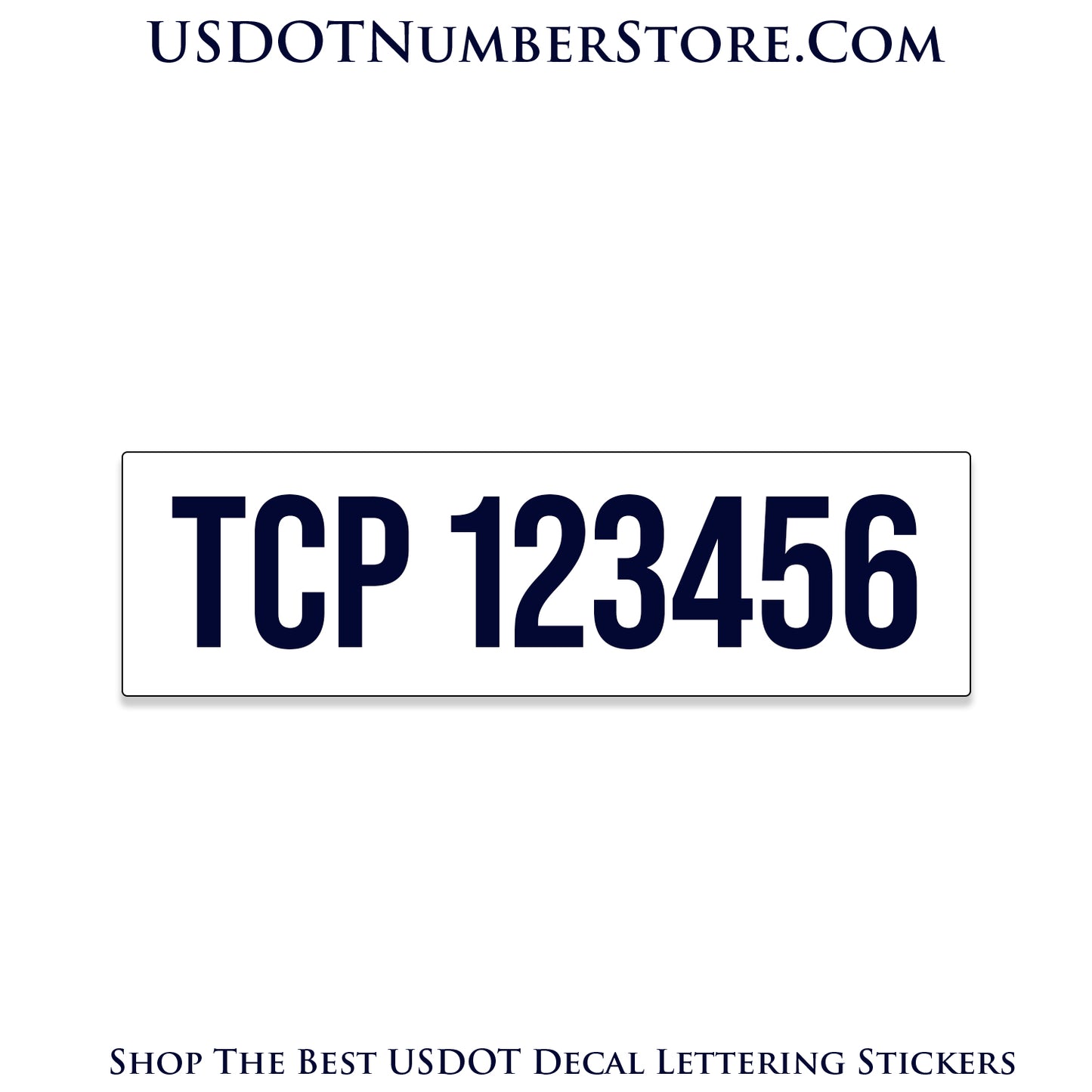 Magnetic TCP Number Decal Sign | Set of 2