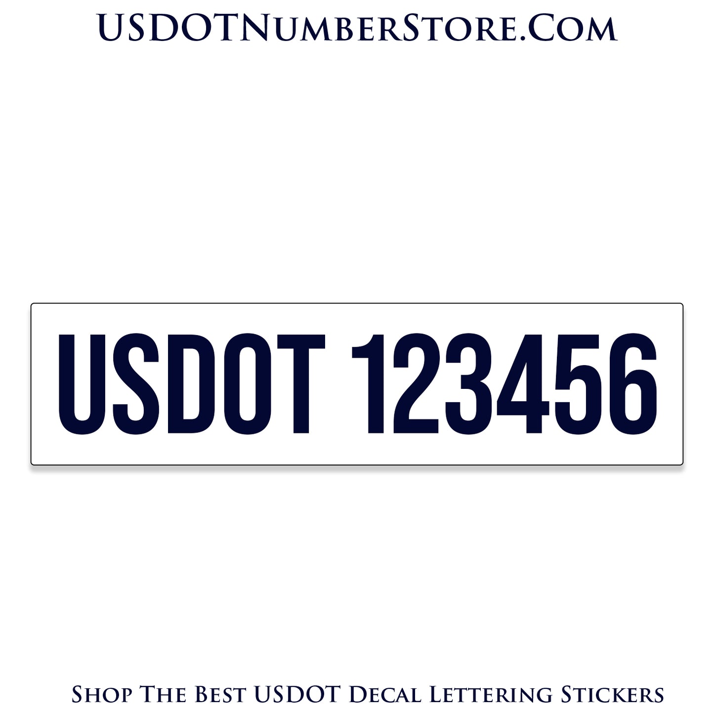 Magnetic USDOT Number Decal Sign | Set of 2
