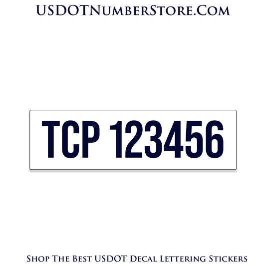 Magnetic TCP Number Decal Sign | Set of 2