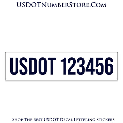 Magnetic USDOT Number Decal Sign | Set of 2