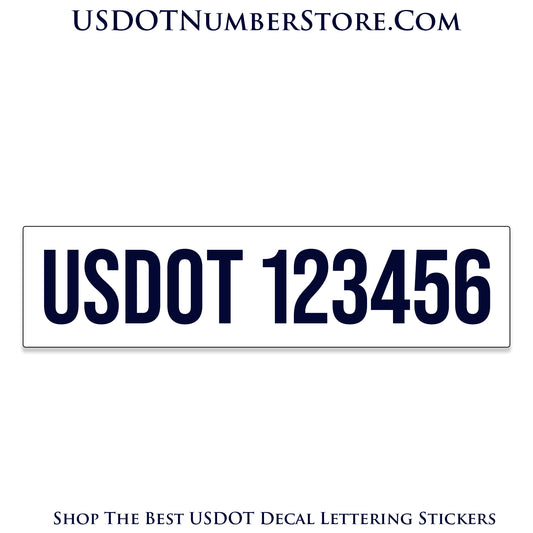 Magnetic USDOT Number Decal Sign | Set of 2
