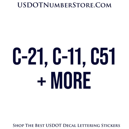 California Contractors State License Board Sticker Sign Decals Regulations | California Contractor Classification Number Signs | Set of 2