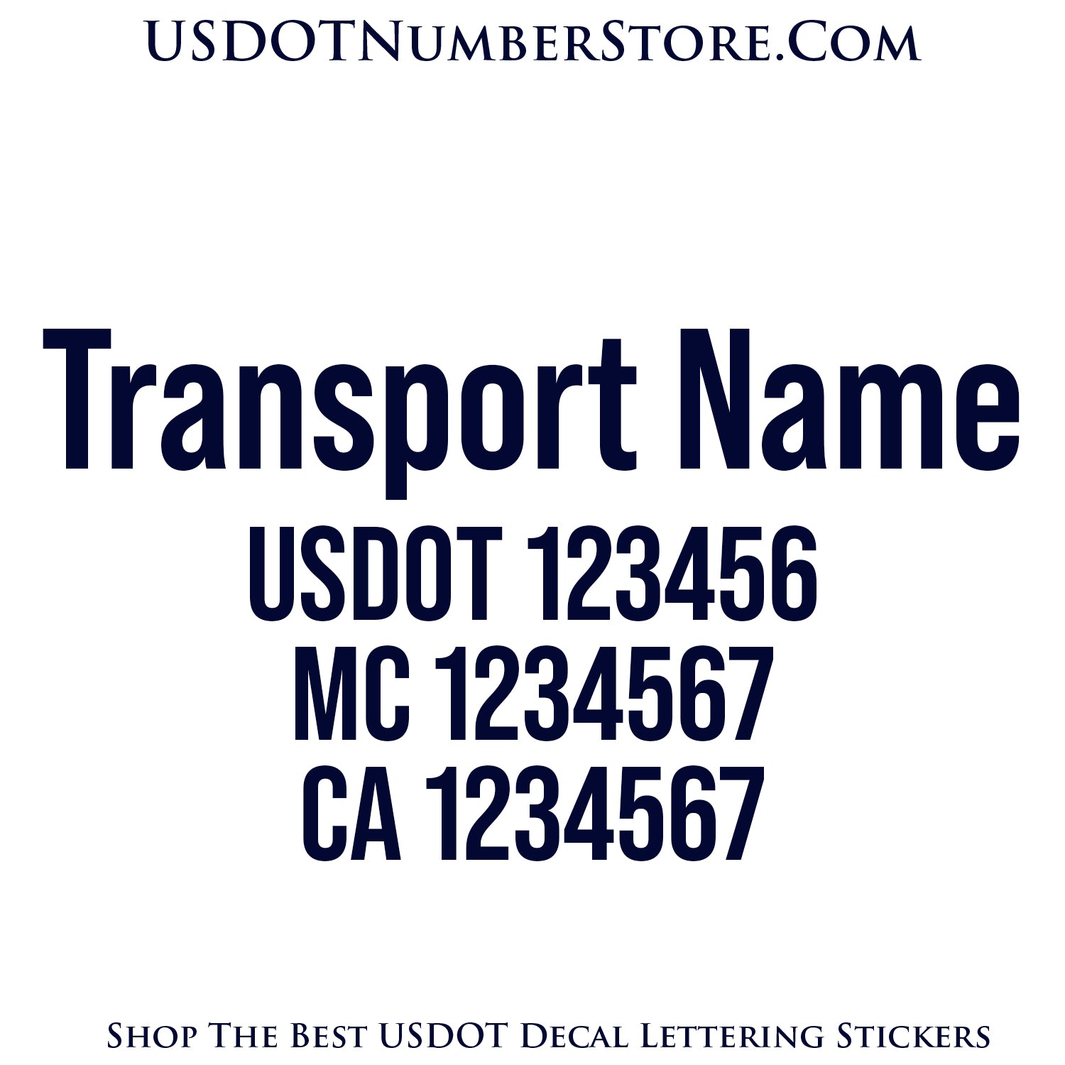 transport door decal