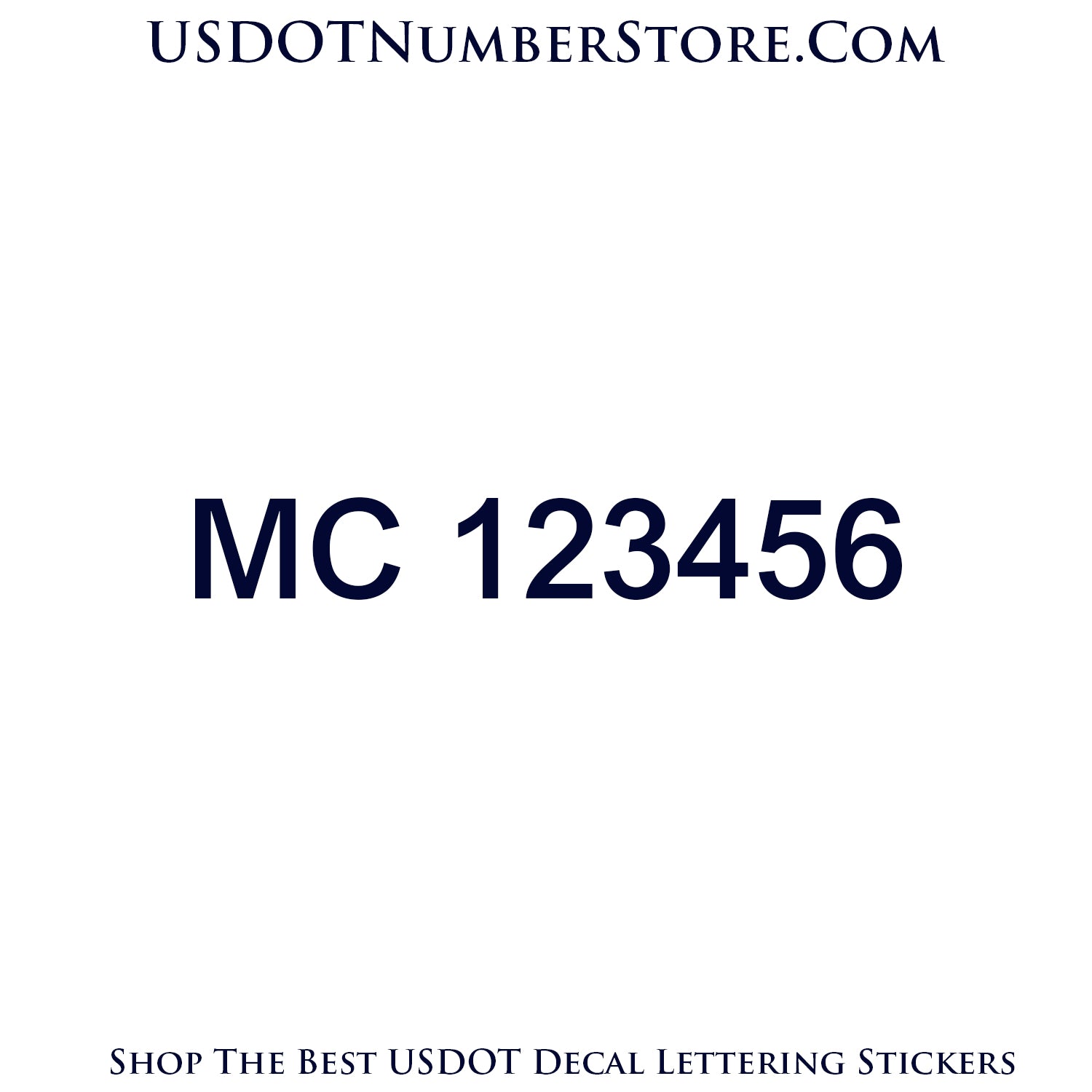 mc number decal