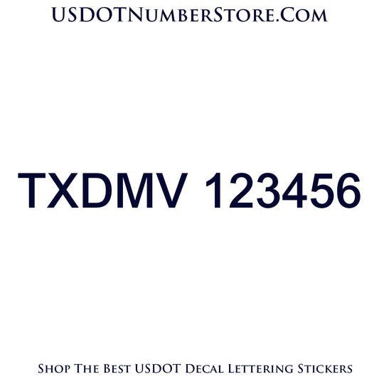 txdmv number decal